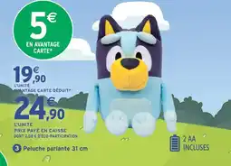 Intermarché Hyper Bluey peluche parlante 31 cm offre