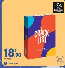 Intermarché Hyper Blackrock games crack list offre