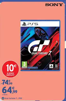 Intermarché Hyper Sony gran turismo 7 - ps5 offre