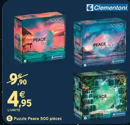 Intermarché Hyper Clementoni puzzle peace 500 pièces offre
