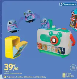 Intermarché Hyper Clementoni projecteur et conteur d'histoires plus disney baby offre