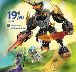 Intermarché Hyper Lego ninjago robot cole et dragon zane offre