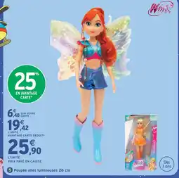 Intermarché Hyper Winx poupée ailes lumineuses 26 cm offre