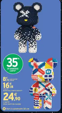 Intermarché Hyper Ours à construire 32 cm offre