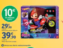 Intermarché Hyper Hot wheels motocross mario radiocommandée super mario galaxy le film offre