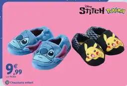 Intermarché Hyper Disney chaussons enfant stitch offre