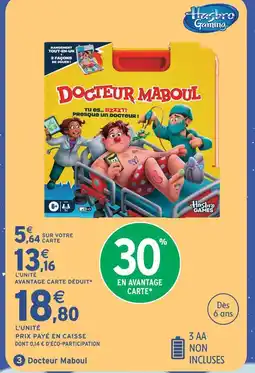 Intermarché Hyper Hasbro gaming docteur maboul offre