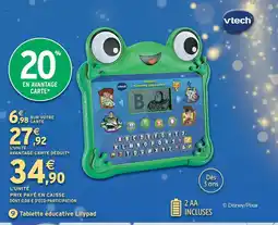 Intermarché Hyper Toy story tablette éducative lilypad offre