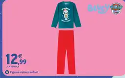 Intermarché Hyper Pyjama velours enfant blue offre