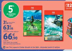 Intermarché Hyper Jeu the legend of zelda: breath of the wild - nintendo switch 2 édition offre