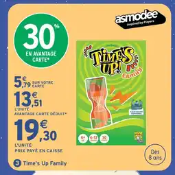 Intermarché Hyper Asmodee time's up family offre
