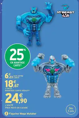 Intermarché Hyper Mrbeast lab figurine mega mutator offre