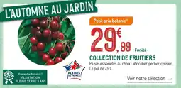 Botanic Collection de fruitiers offre