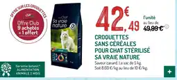 Botanic Mon chat croquettes sans céréales pour chat stérilisé sa vraie nature offre