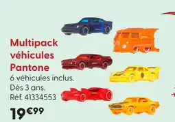 La Grande Récré Multipack véhicules pantone offre