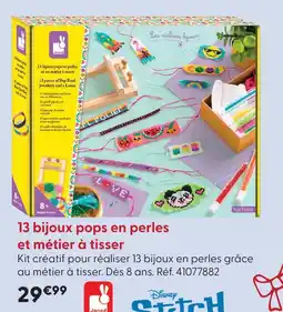 La Grande Récré Hachette 13 bijoux pops en perles et métier à tisser offre