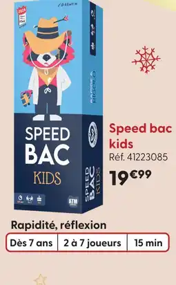 La Grande Récré Remy.w speed bac kids offre
