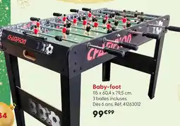La Grande Récré Champion baby-foot offre
