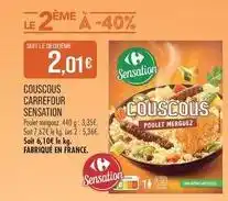Match Carrefour - couscous sensation offre