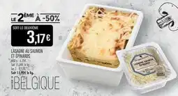 Match Lasagne au saumon et pinnards offre