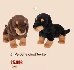 Monoprix Peluche chiot teckel offre