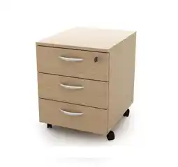 Bureau Vallée Caisson mobile eco - l43xp52xh59 cm - 3 tiroirs - imitation chêne offre