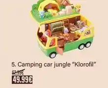 Monoprix Klorofil - camping car jungle korofil offre