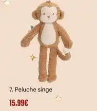 Monoprix Peluche singe offre