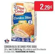 Match Cordon bleu de dinde pere dodu offre
