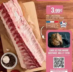 Match Longe de porc marine moutarde, miel et thym offre