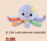 Monoprix Lila lumi pieuvre musicale offre