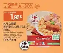 Match Carrefour - plat cuisiné individuel offre