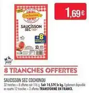 Match Cochonou - saucisson sec offre