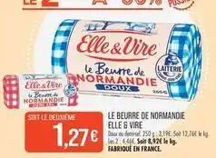 Match Elle & vire - le beurre de normandie offre