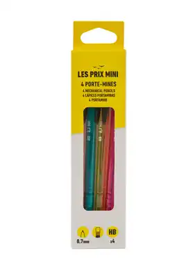 Bureau Vallée Les prix mini - lot de 4 porte‑mines – mine 0,7 mm – hb offre