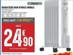 Brico Cash Dim - radiateur bain d'huile mobile offre