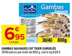Carrefour Market PacificWest Gambas Sauvages offre
