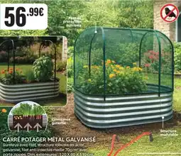 Shopix CARRÉ POTAGER MÉTAL GALVANISÉ offre