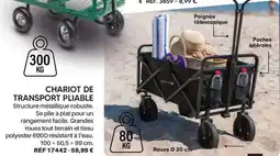 Shopix CHARIOT DE TRANSPORT PLIABLE offre
