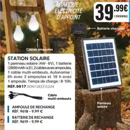 Shopix STATION SOLAIRE offre
