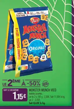 Match Vico monster munch offre