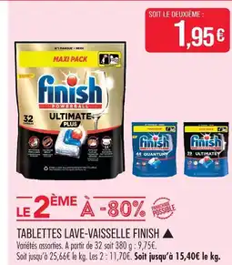 Match Finish tablettes lave-vaisselle offre
