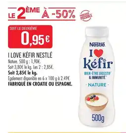 Match Nestlé i love kéfir offre