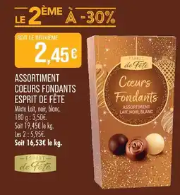 Match Esprit de fête assortiment coeurs fondants offre