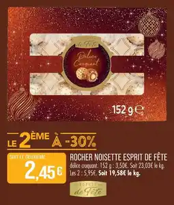 Match Esprit de fête rocher noisette offre
