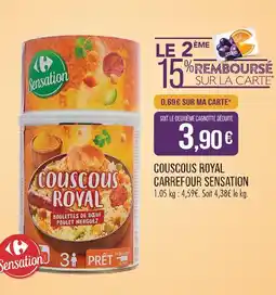 Match Carrefour sensation couscous royal offre