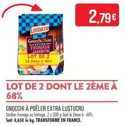 Match Lustucru gnocchi à poêler extra offre