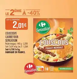 Match Carrefour sensation couscous offre