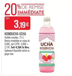 Match Ucha kombucha framboise offre