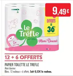 Match Le trefle papier toilette maxi douceur offre